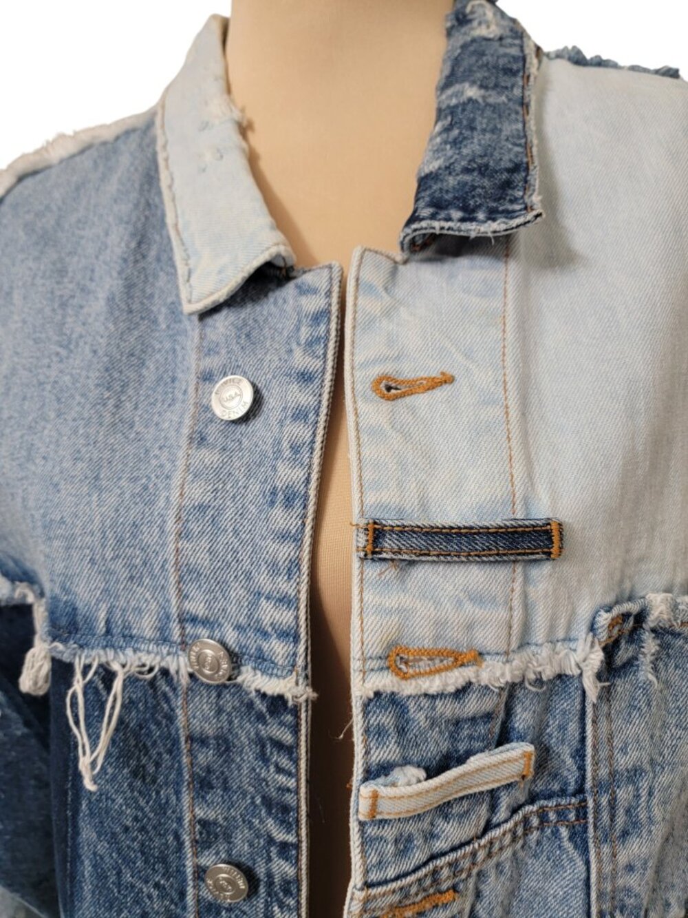 REVICE DENIM PATCHWORK JACKET - Picture 2 of 10
